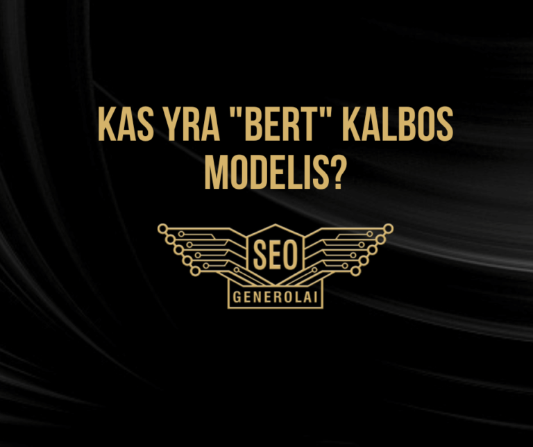 BERT kalbos modelis. Kas tai yra?