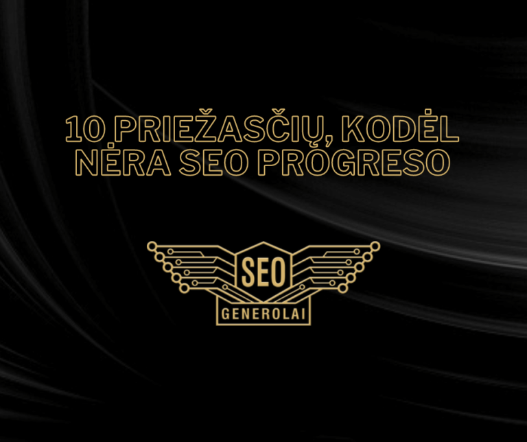 10 priežasčių, kodėl nėra SEO progreso?