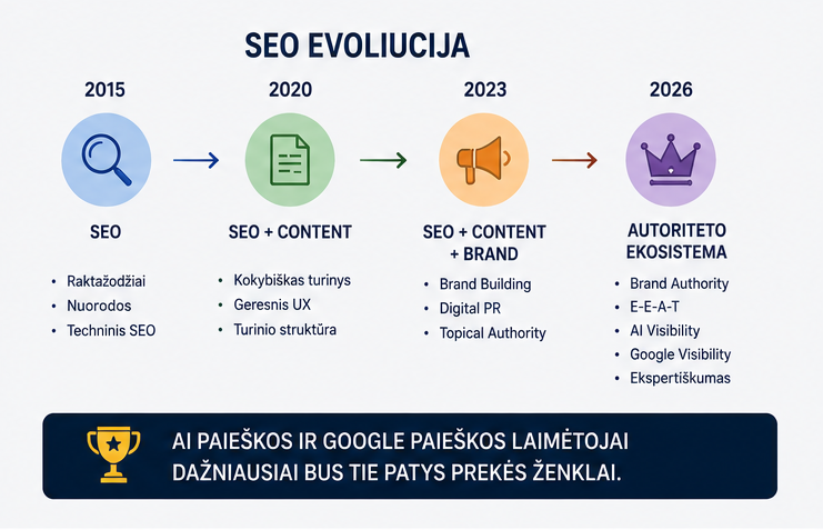 seo evoliucija